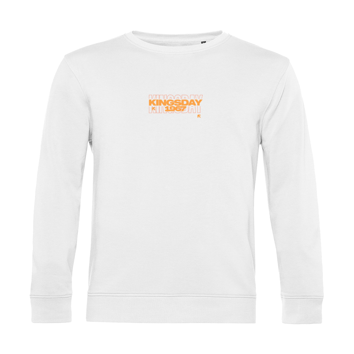 White Koningsdag Sweater heren 2026 - King of Hearts Sweater | Kingsday 1967