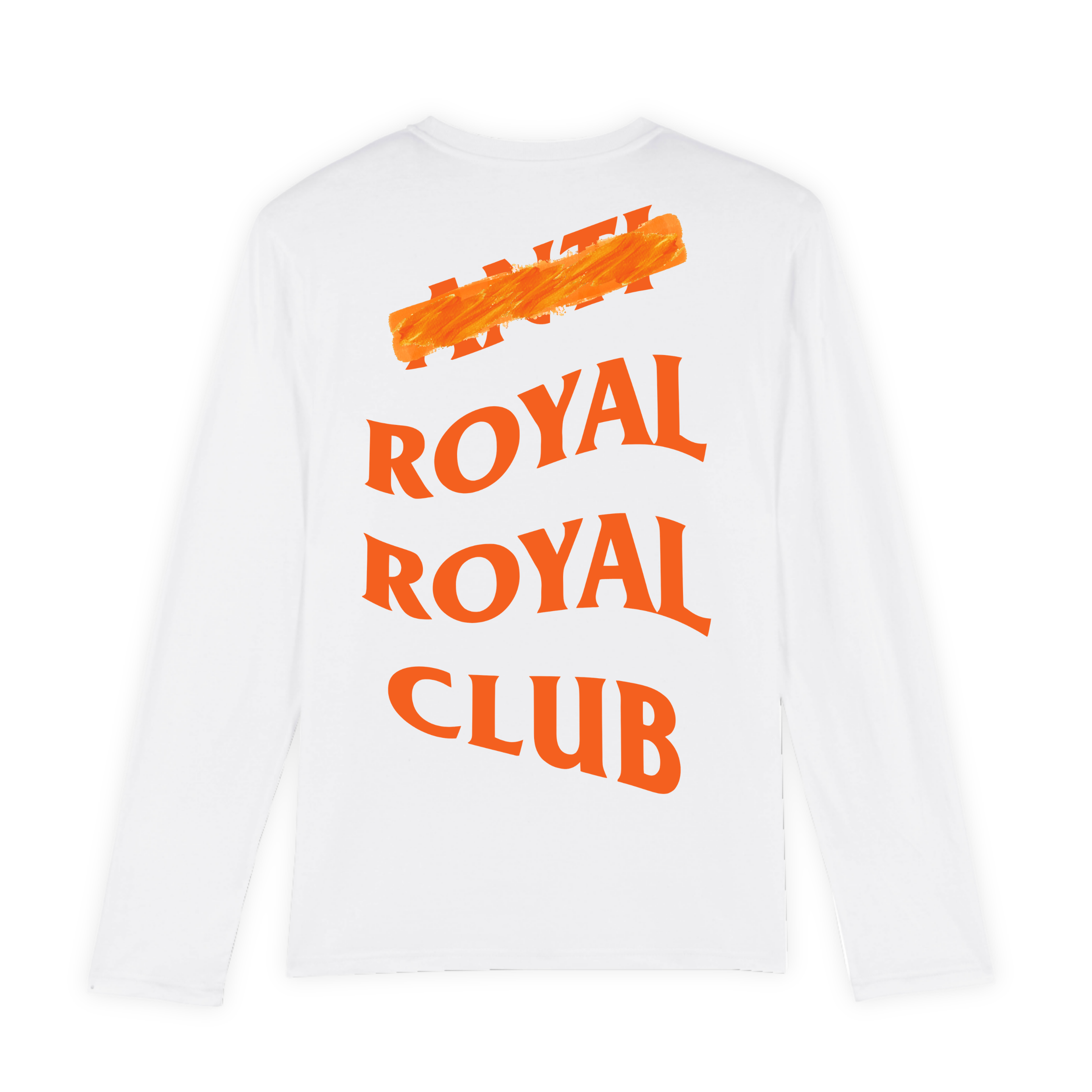 Wit Koningsdag Longsleeve heren 2026 - Anti Royal Royal Club Longsleeve | Kingsday 1967