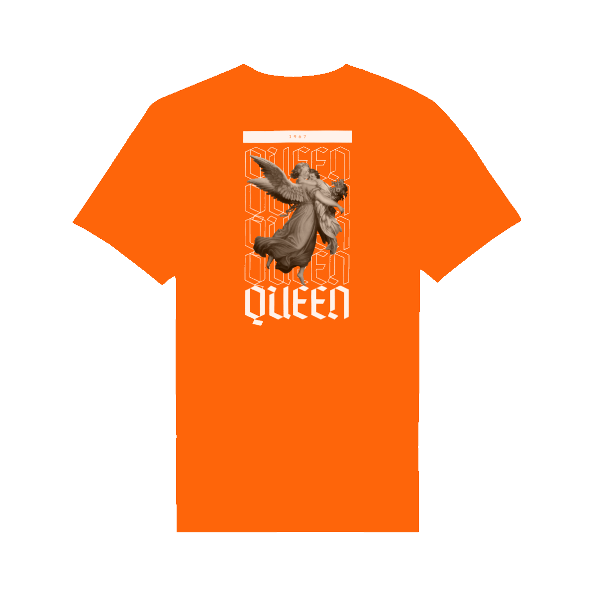 Oranje Koningsdag T-Shirt heren 2026 - Angel T-Shirt | Kingsday 1967