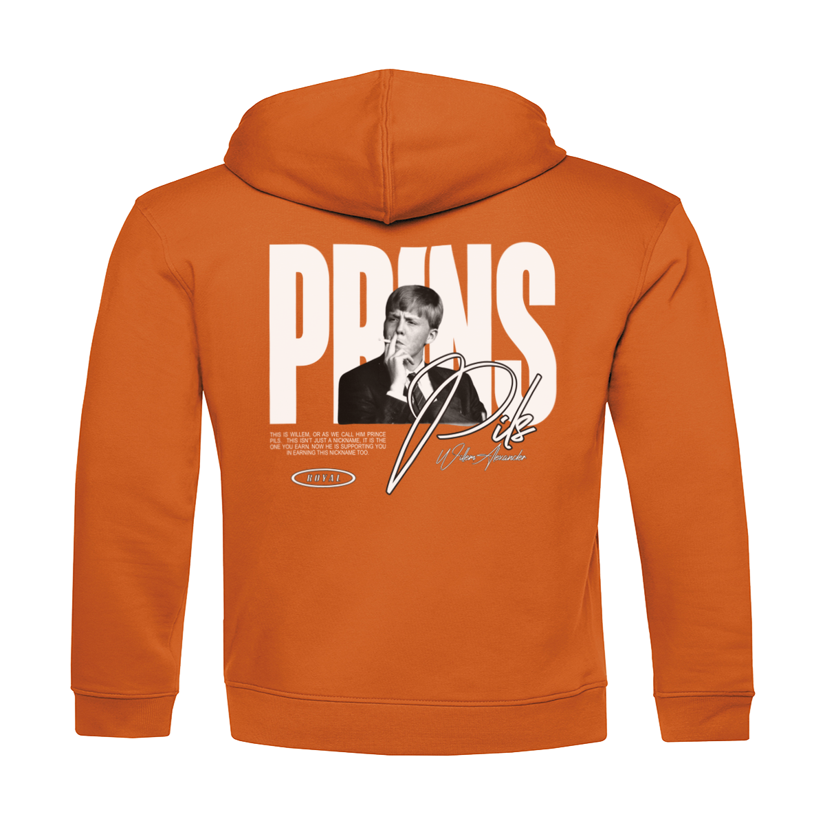 Oranje Koningsdag Hoodie heren 2026 - Prins Pils Hoodie | Kingsday 1967