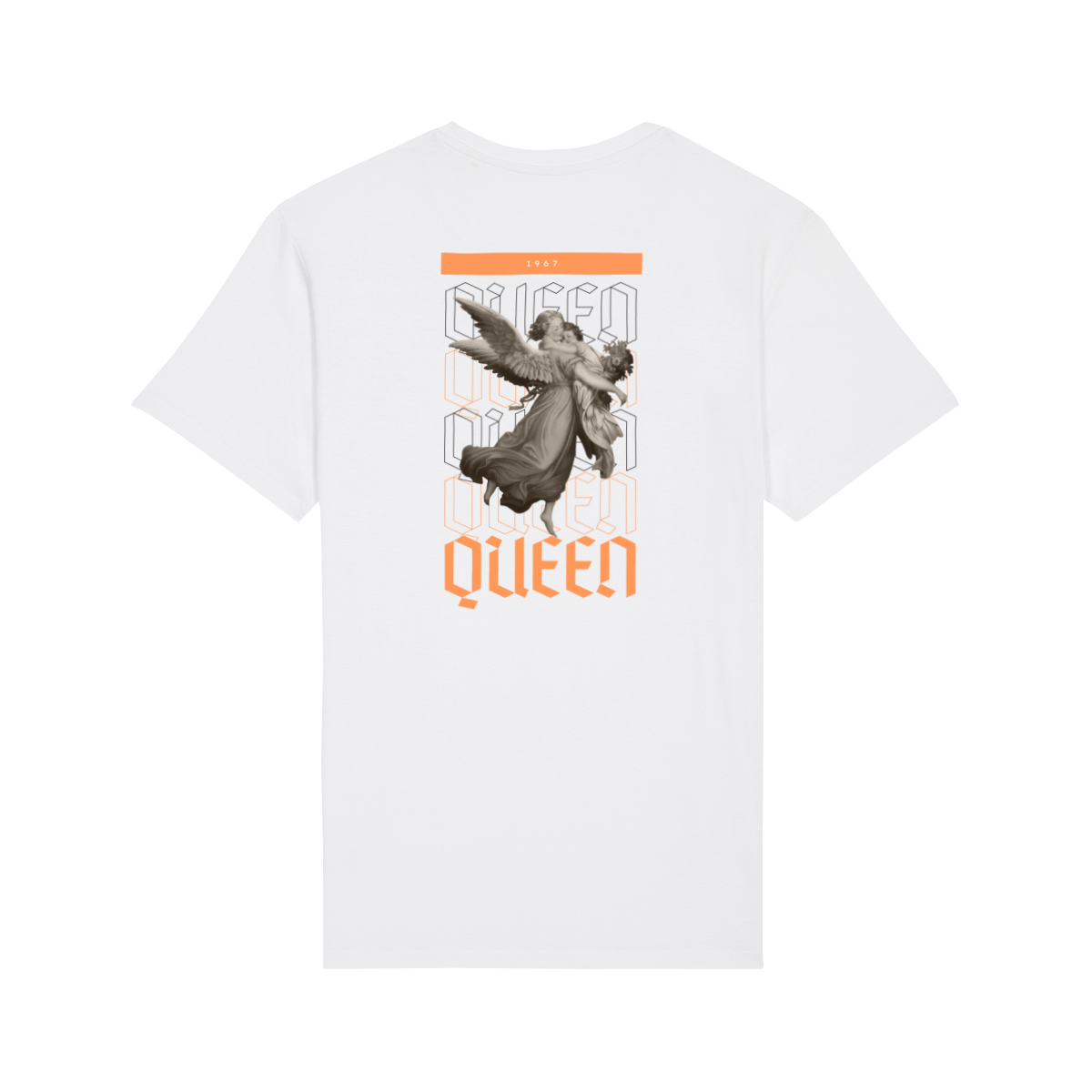 Wit Koningsdag T-Shirt heren 2026 - Angel T-Shirt | Kingsday 1967