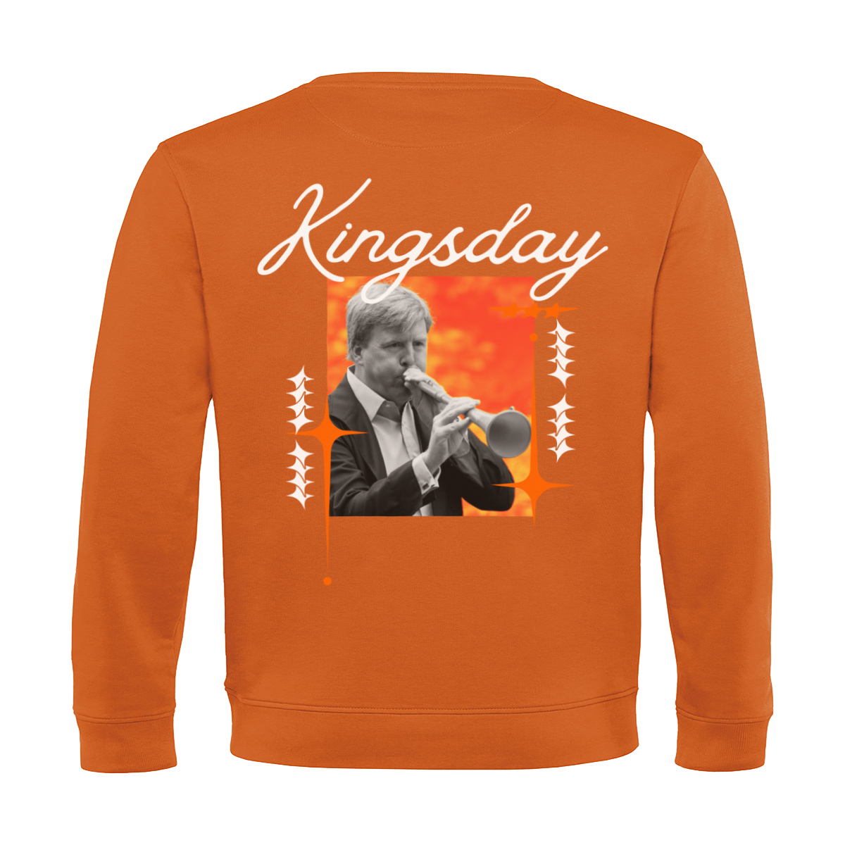 Oranje Koningsdag Sweater heren 2026 - Toeter des Vaderlands Sweater | Kingsday 1967