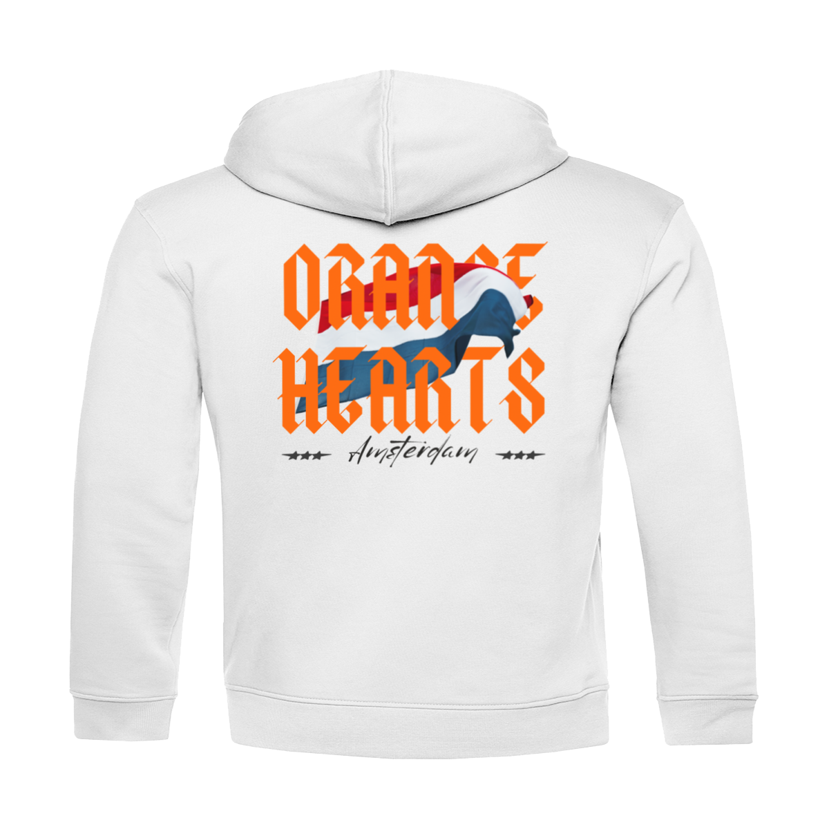 Orange Hearts Hoodie