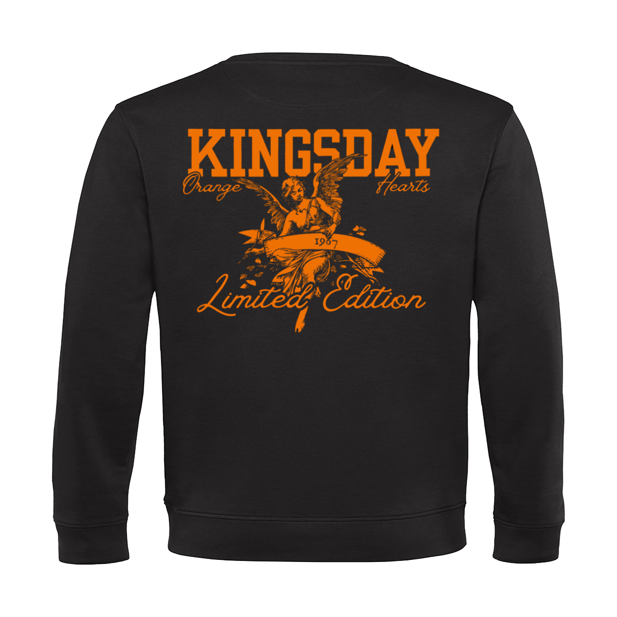 Zwart Koningsdag Sweater heren 2026 - Prestige Sweater | Kingsday 1967
