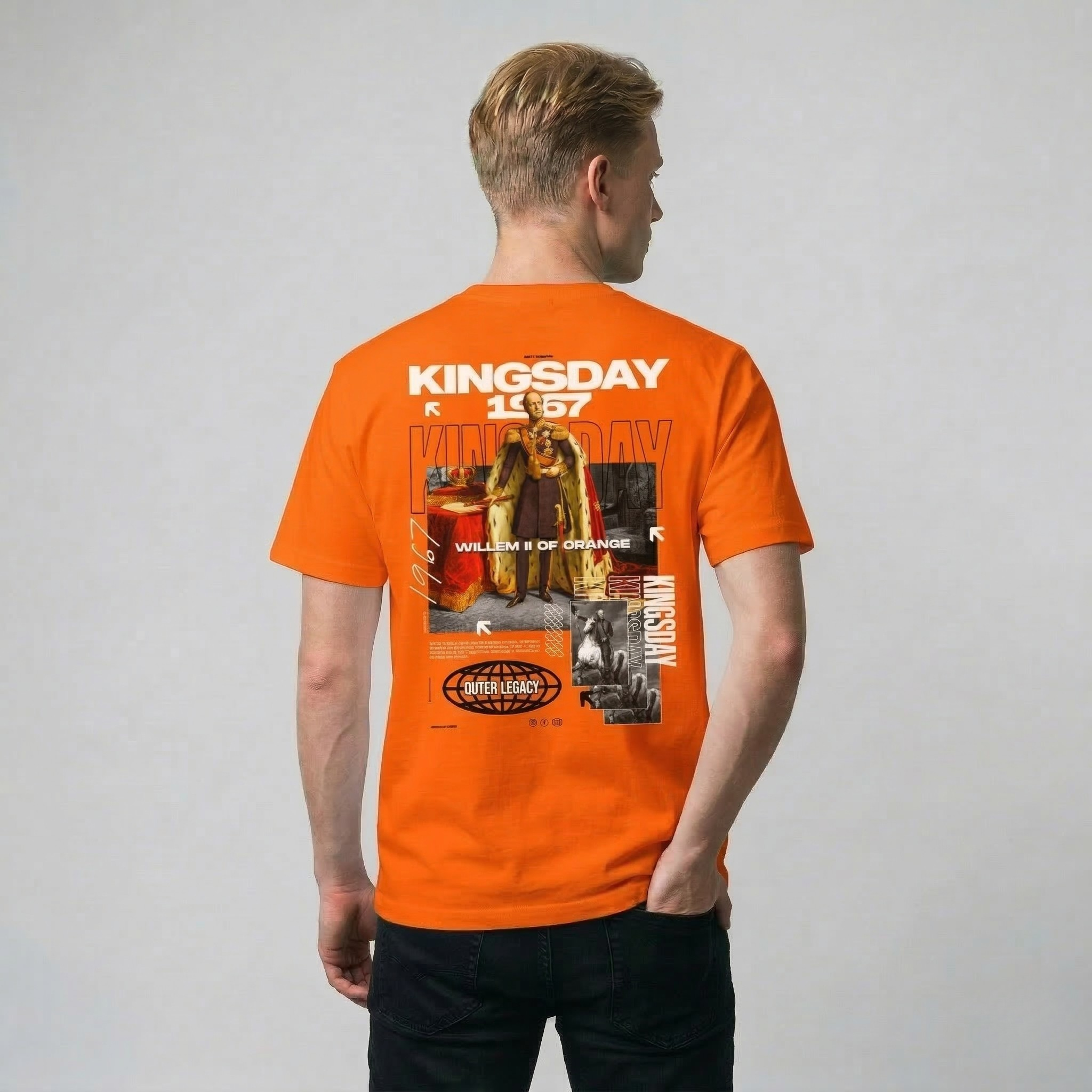 Koningsdag T-Shirt heren 2026 - Willem the II T-Shirt | Kingsday 1967